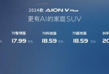 售价15.99万起 2024款AION V Plus上市-鹏城车网