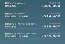 售27.98万起 新款奥迪Q3家族正式上市-鹏城车网