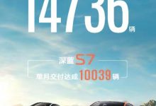 深蓝8月销量公布 这款车型单月交付破万-鹏城车网