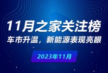11月关注榜：车市升温 新能源表现亮眼-鹏城车网
