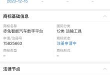 华为申请新商标：赤兔智能汽车数字平台-鹏城车网