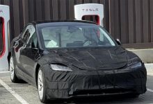新样式座椅 特斯拉Model 3高性能版谍照-鹏城车网