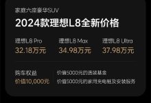 最高下调3万 理想L7/8/9/MEGA售价调整-鹏城车网