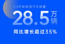 上汽集团1-4月新能源汽车销量28.5万辆-鹏城车网