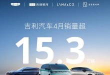 同比增长约39% 吉利汽车4月销量数据-鹏城车网
