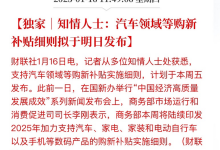 2024年汽车以旧换新超680万辆 本周将印发2025年汽车购新补贴细则-鹏城车网